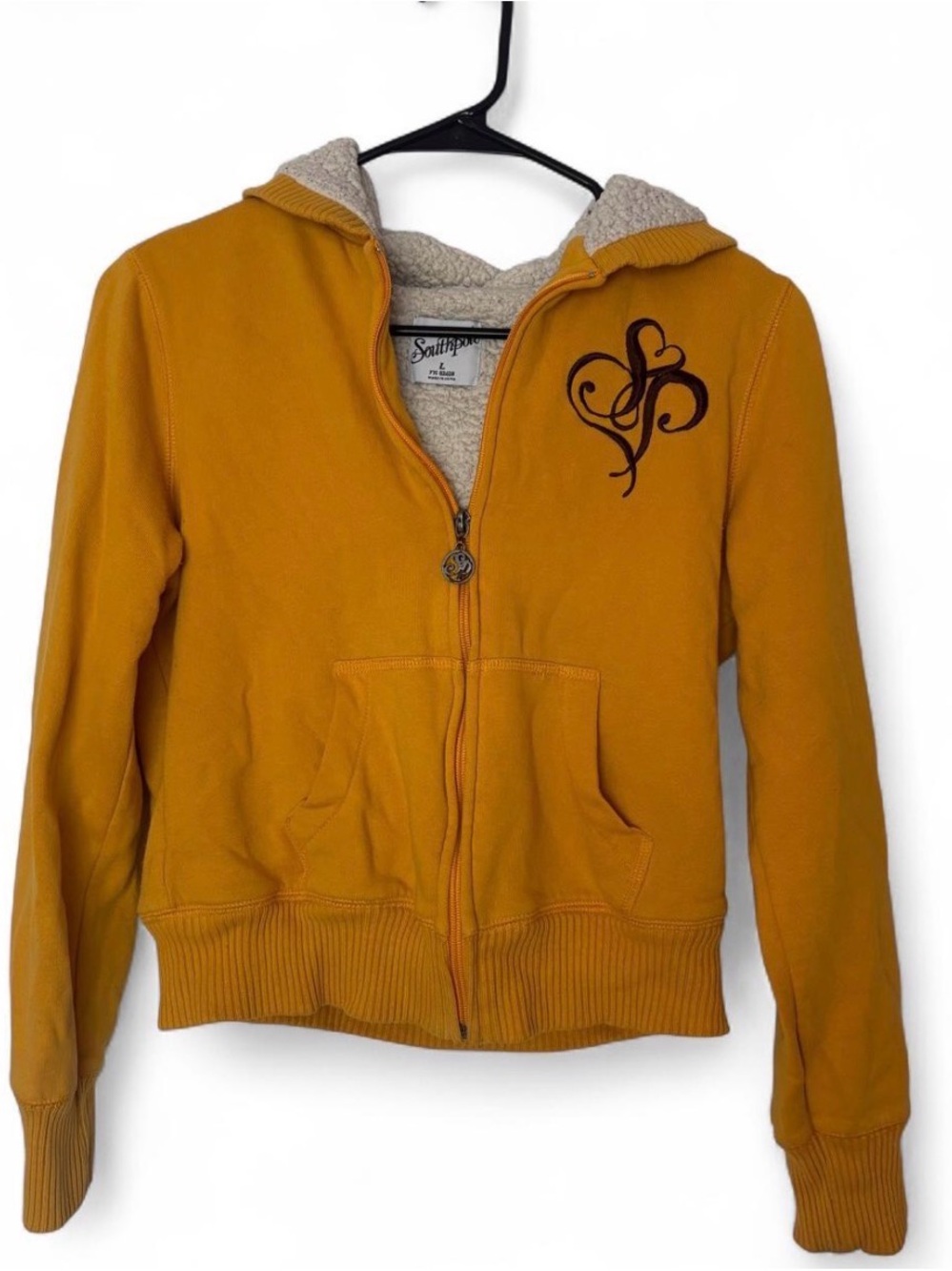 Southpole Hooded Zip-Up Jacket with Sherpa Lining